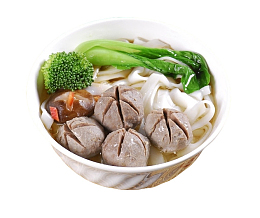 潮汕特色牛肉丸粿条