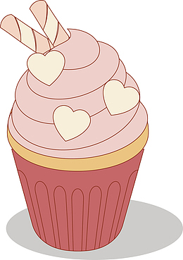 心形榴莲味冰淇淋