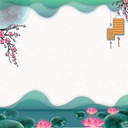 C4D中国风中秋节主图背景边框