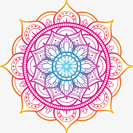 复古花纹线条装饰图案