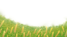 蓝绿色治愈清新水彩芒种小满女孩