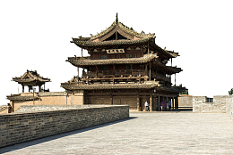 复古独特中国风旅游塞外免抠图