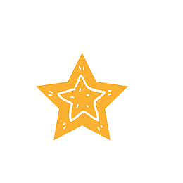 白色线性星星矢量图