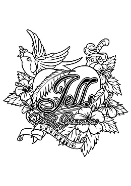卡通黑色线描个性涂鸦元素DIY