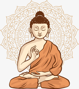 抽象宗教佛教花纹免抠素材免费下载_觅元素51yuansu.com