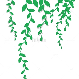 清明节水墨风柳叶柳枝