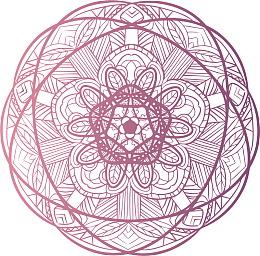 粉紫色渐变民族风花纹
