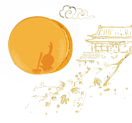 矢量中秋月亮月宫