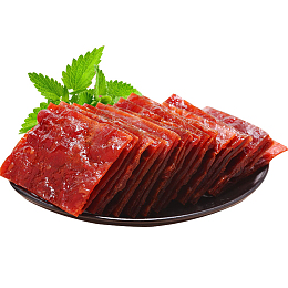 一盘猪肉脯