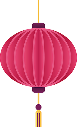 中秋水墨中秋灯笼