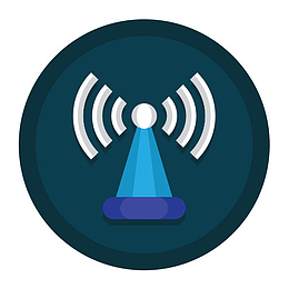 WiFi虚拟主机平面图标