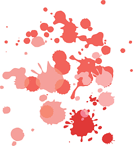 粉红色泼洒墨点花纹