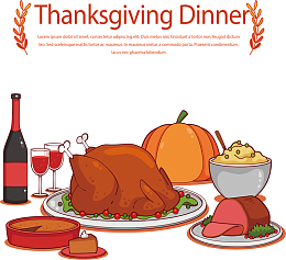 感恩节火鸡大餐