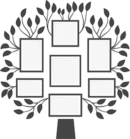 卡通树叶大树照片墙