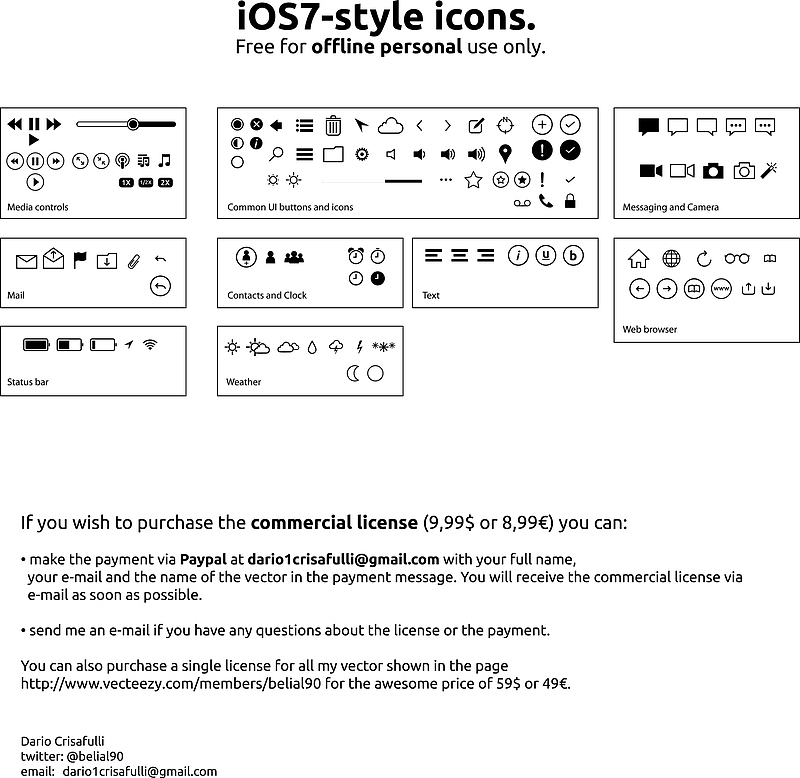矢量ios7系统icon