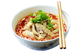红油羊杂面