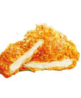美味油炸鸡排PNG