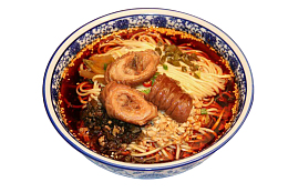 红油汤面肥肠粉