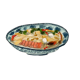 豆腐汤手绘画素材图片