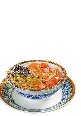 鱼翅鸡丝瑶柱养生粥