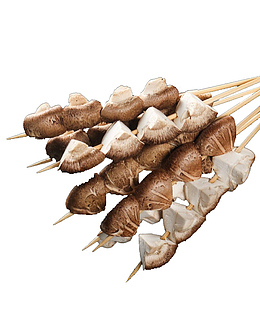 营养生鲜菇烤串PNG