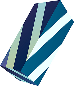 多彩方形长方体