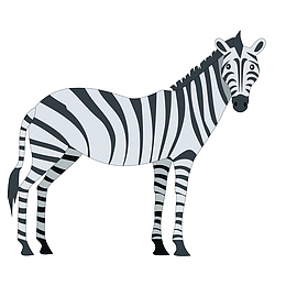 卡通可爱动物园的动物