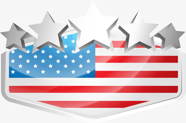 美国国旗徽章素材免费下载_觅元素
