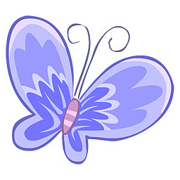 Blue butterfly Icon