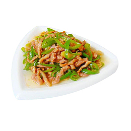 青椒肉丝 三角盘 精致