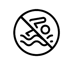 禁止下水游泳图标