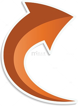 矢量图拐弯三角箭头