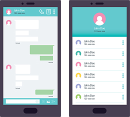 手机通讯录聊天界面