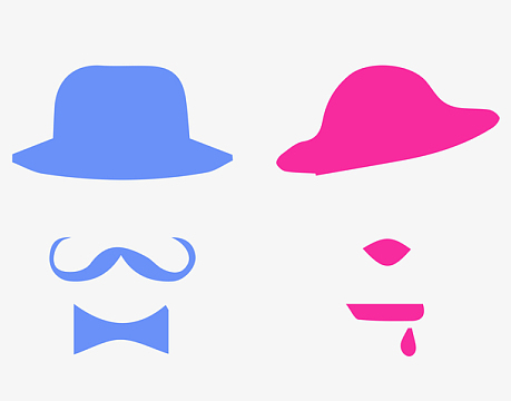 男女符号设计矢量