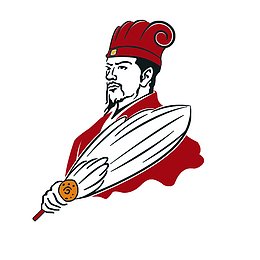 卡通诸葛亮三国人物插画设计免抠