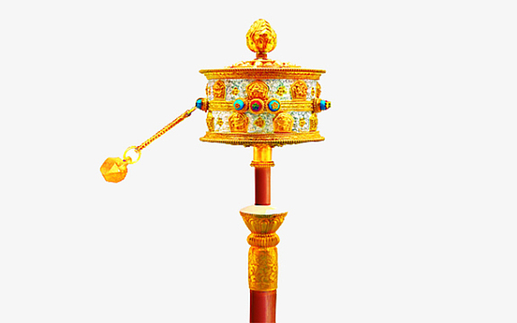 转经筒免抠素材