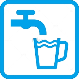 饮水处火车站的图标