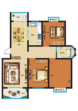 室内平面户型图设计