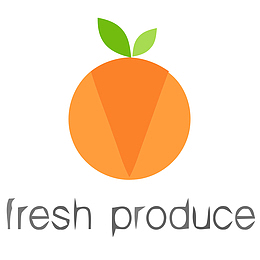 国外橘子logo创意适量