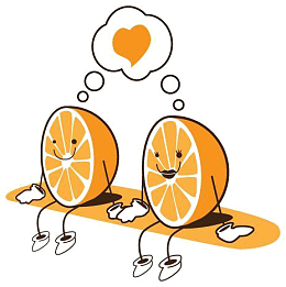 卡通橙子