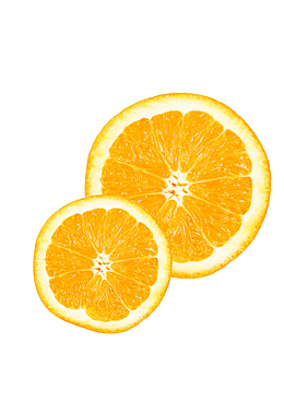 切片橙子实物图案