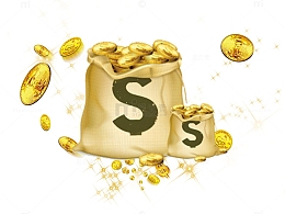 黄金时代投资理财主题插画