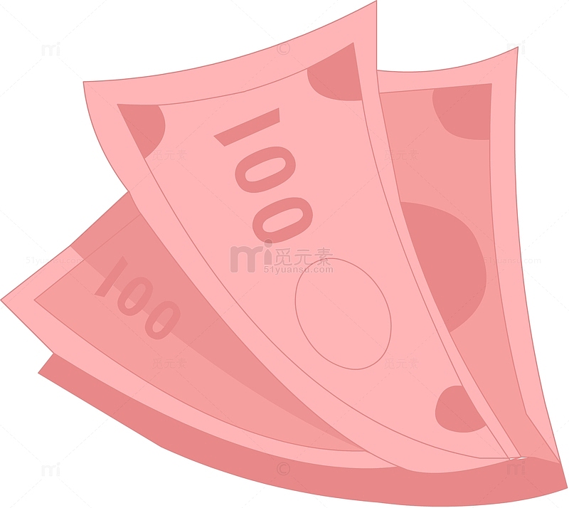 粉红色的钞票