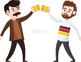 节日派对干杯喝酒