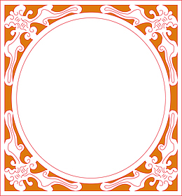 圆形的古典古风窗棂