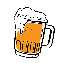 夏季啤酒饮料矢量图