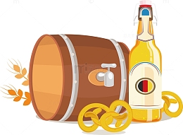 木质德国啤酒桶