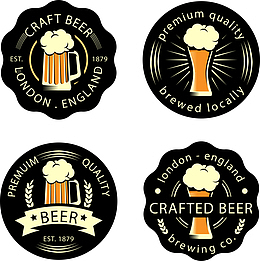 矢量手绘啤酒图标