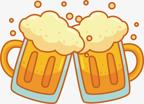 卡通啤酒矢量图下载