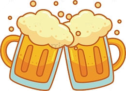 卡通啤酒矢量图下载